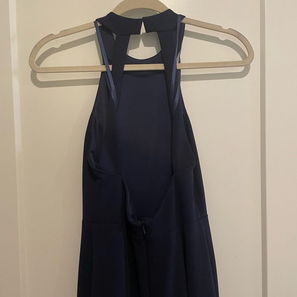 BHLDN Lennox Halter Open-Back Crepe Gown - Picture 7 of 7